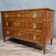 Commode Grenobloise Louis XVI era in precious wood marquetry around 1760-1780