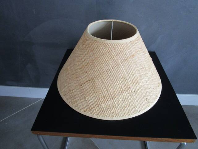 Vintage lampshade, natural fibers