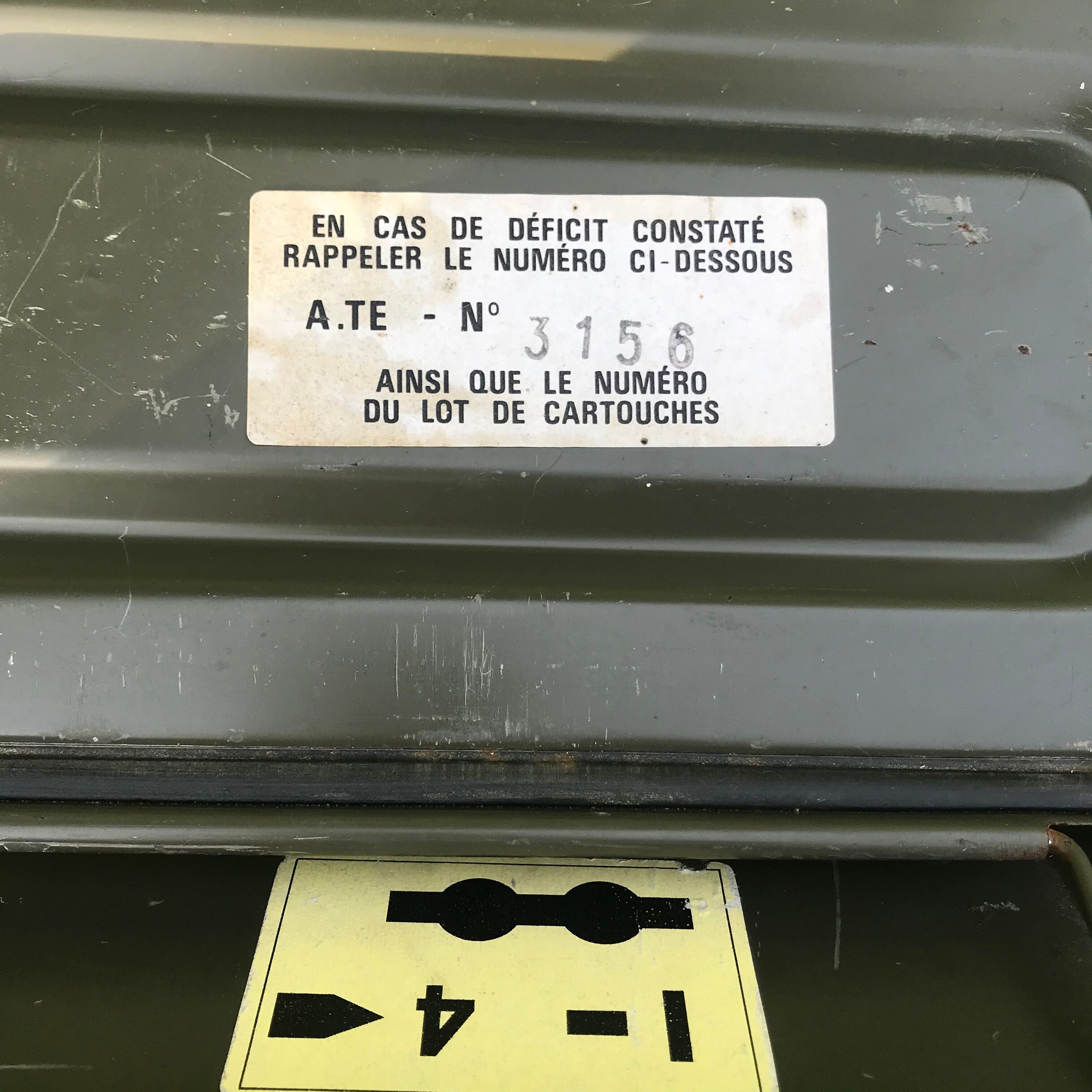 Vintage ammunition crate