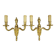 Pair of urn-shaped wall sconces in the Louis XVI style - gilded bronze