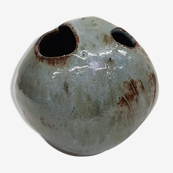 Ceramic vase signed free-form of the 1960