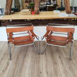 Pair of armchairs Marcel Breuer Wassily fasem 1983