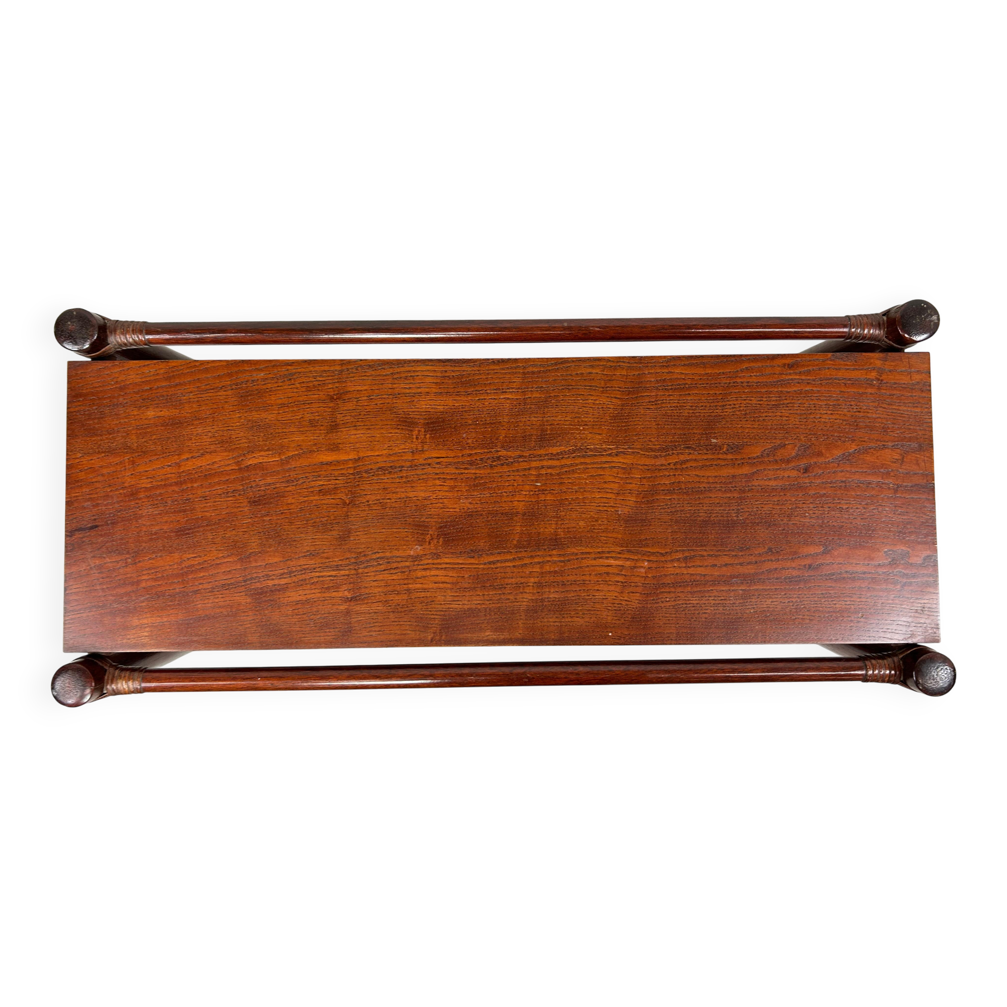 Mid-century modern bamboo side table by Gervasoni