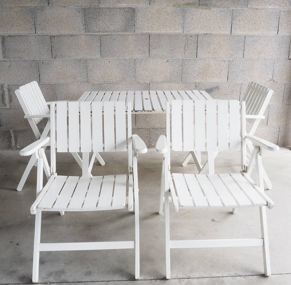 Youpy garden/terrace furniture, René Gleizes, vintage 70s