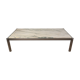 Coffee table by Georges Ciancimino in marble and aluminum, 1970