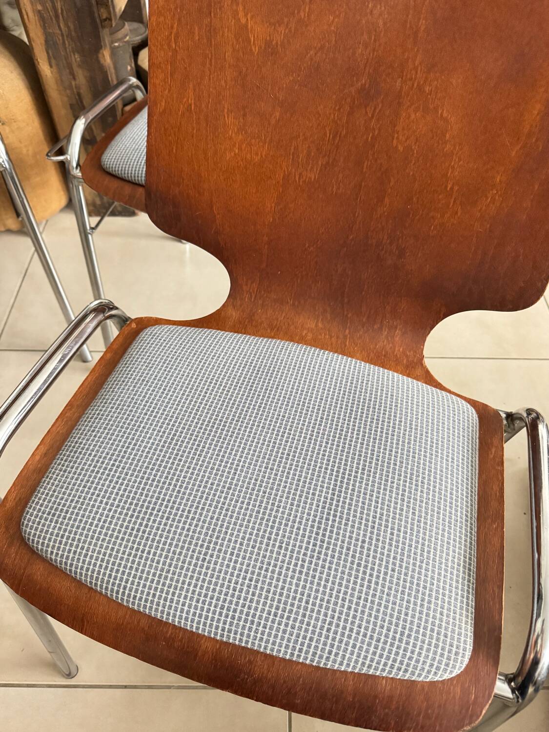 Lot de 4 chaises Pagholz vintage