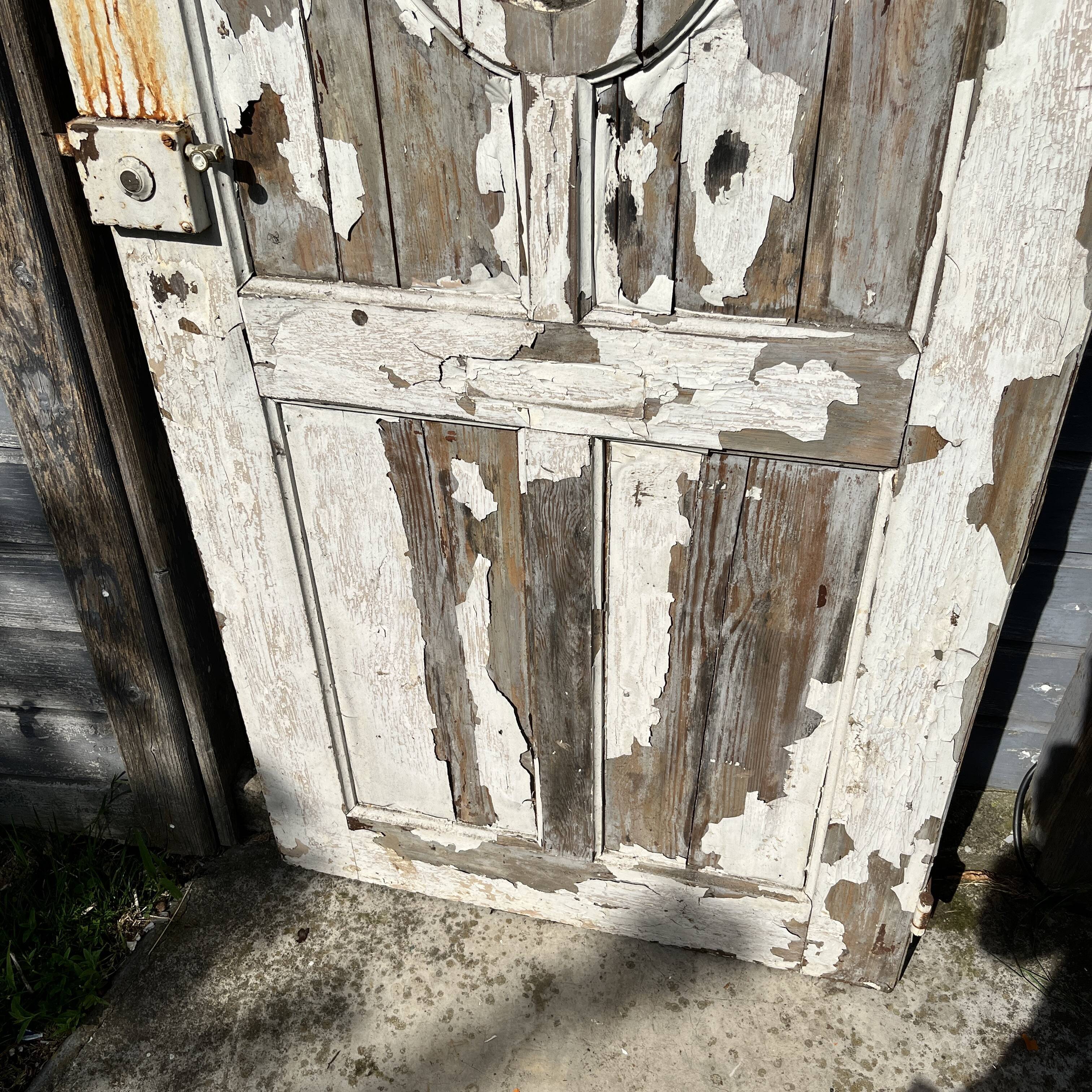 Old wooden door