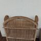 Vintage folding wicker furniture in its original condition