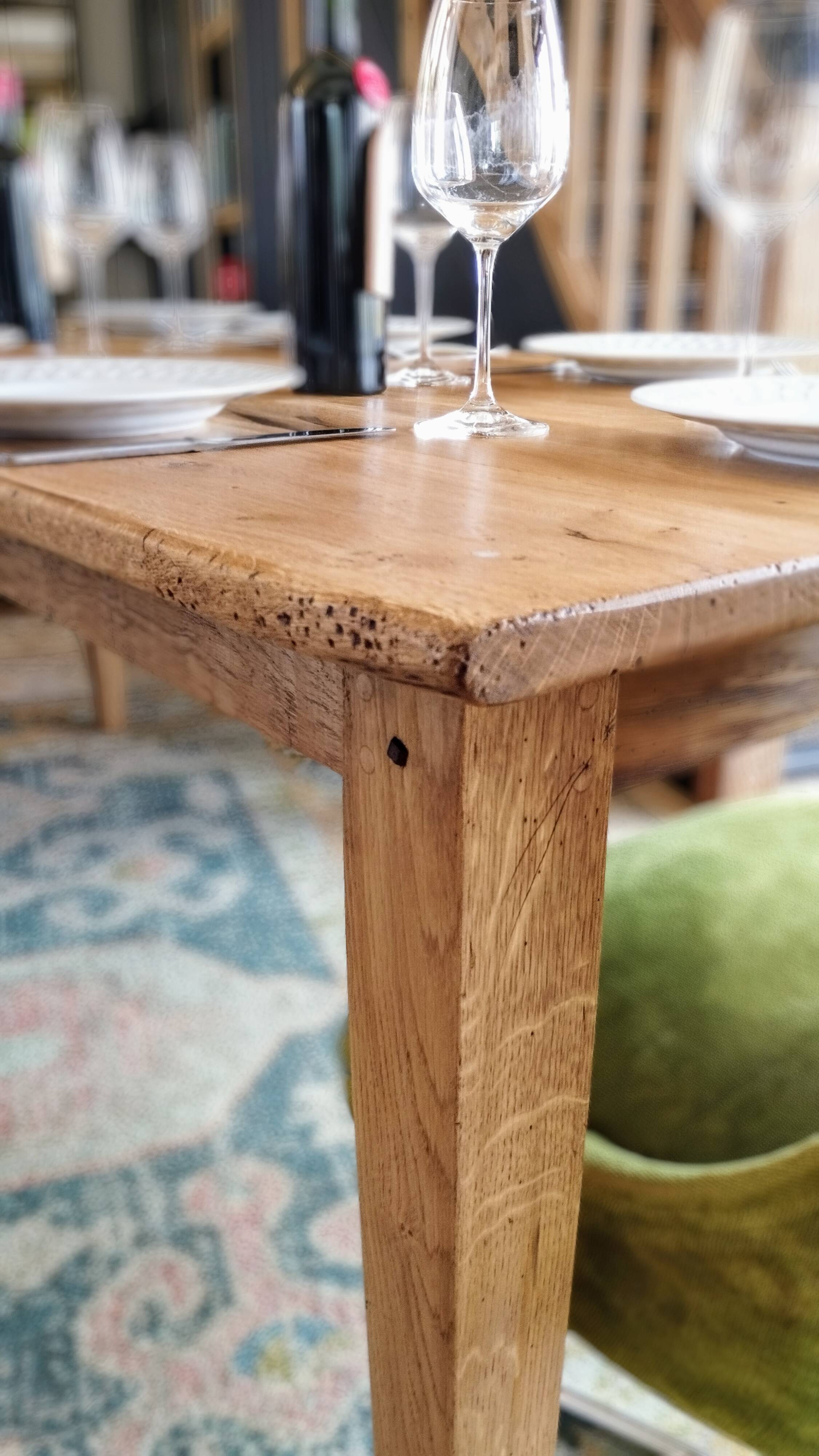 Farmhouse table 200 x 80 light oak