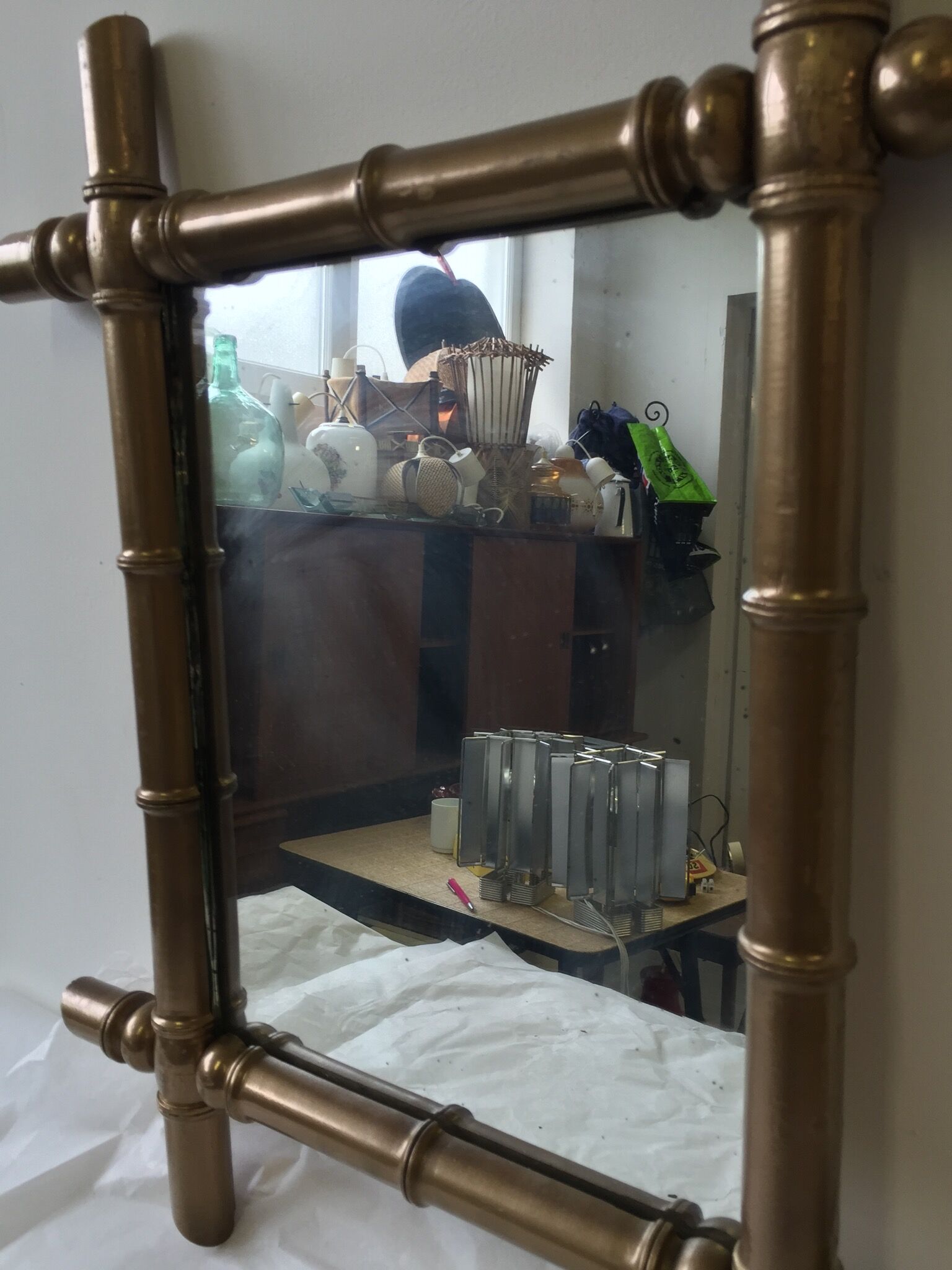 Golden Bamboo mirror