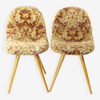 Pair Of Midcentury Shell Chairs By Miroslav Navratil, Czechoslovakia 1960s