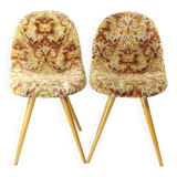 Paire de chaises en coquille du milieu du siècle par Miroslav Navratil, Tchécoslovaquie Années 1960