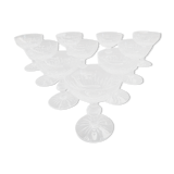 10 crystal Champagne glasses