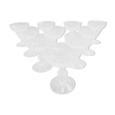 10 crystal Champagne glasses