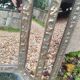 Antique mirror with copper moulding.