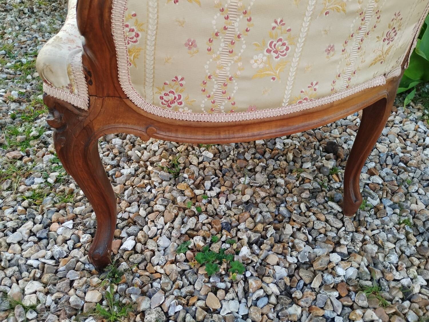 Paire de fauteuils anciens style louis xv