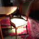 Set de 6 chaises Directoire en velours vert amande