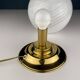 Vintage table lamp in white Murano glass, Italy, 1970s.