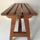 Bench vintage oak Annees 60