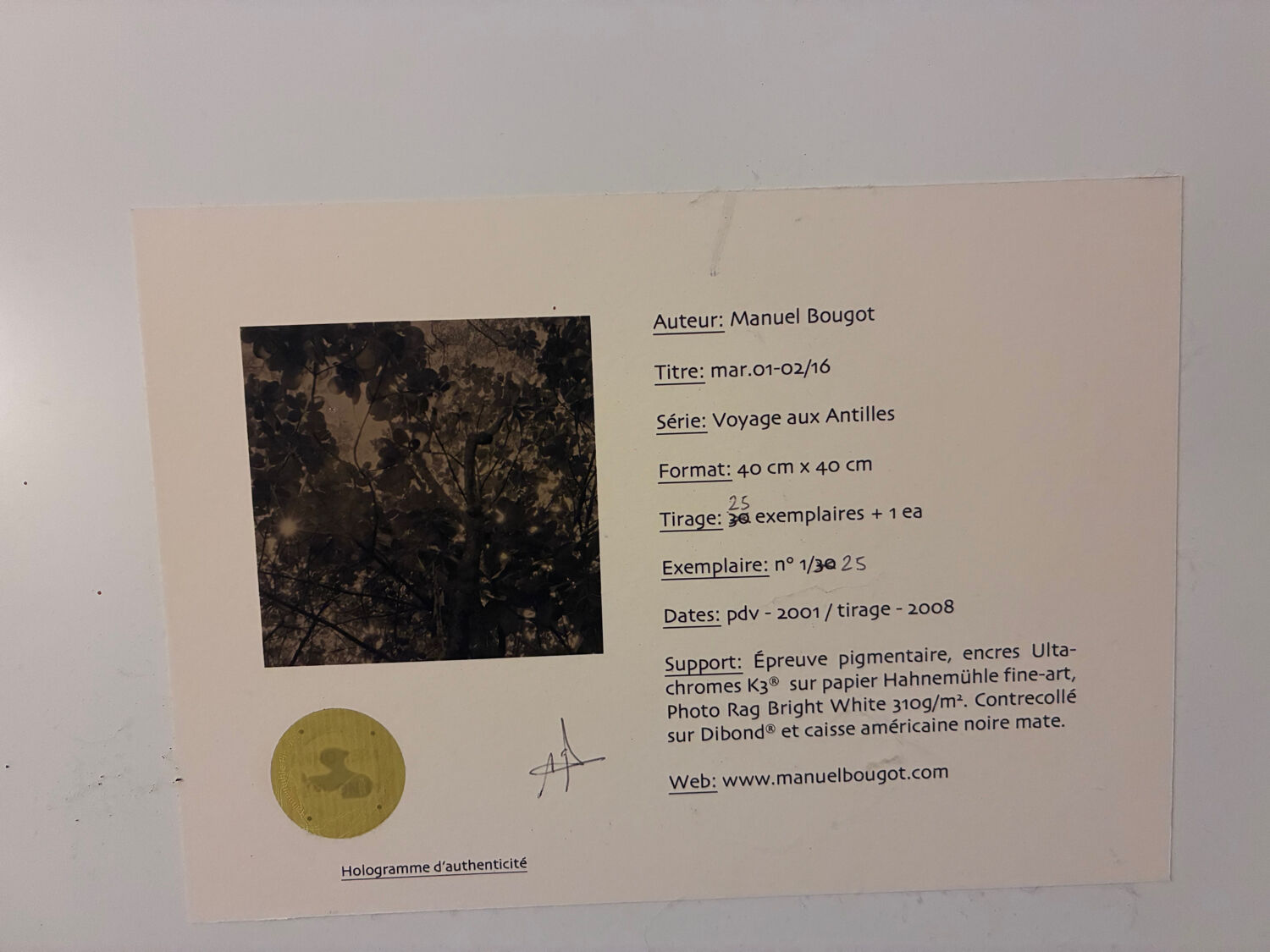 Photography Manuel Bougot – "Journey to the Antilles" – Print 1/25