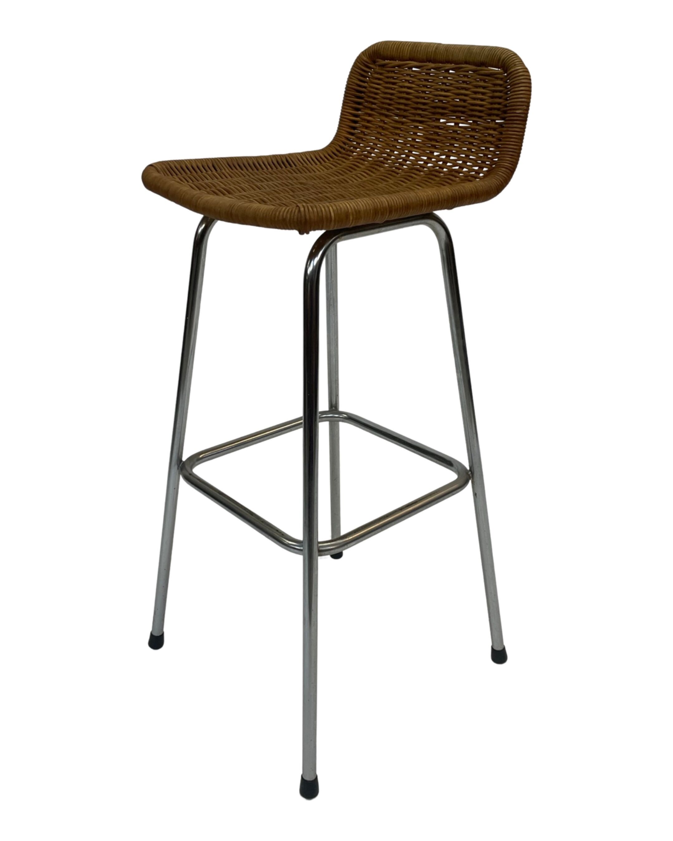 Vintage stool barstool Dirk van Sliedregt Rohe Noordwolde