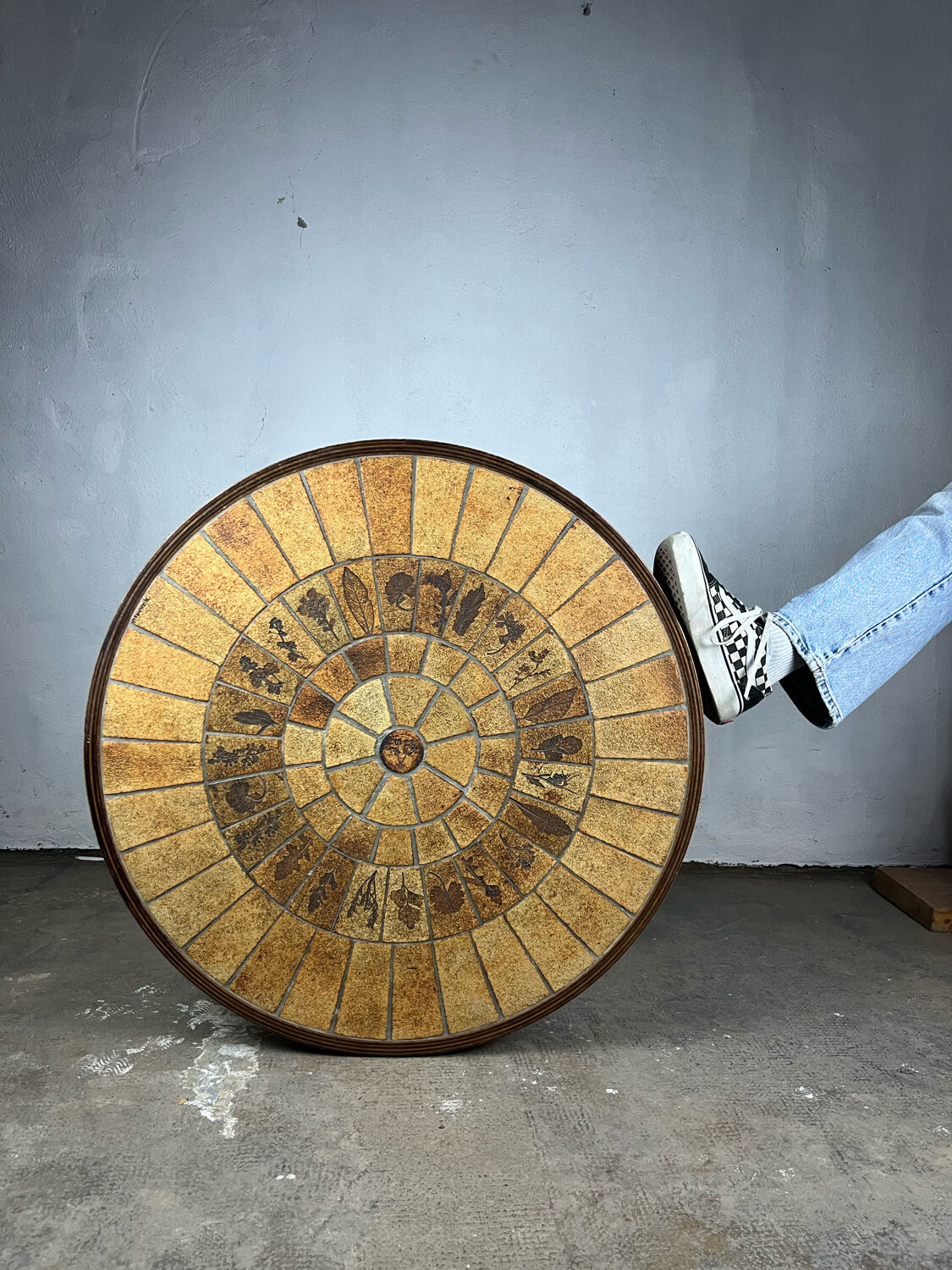 Coffee table Roger Capron herbarium