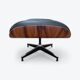 Black & Palisander Santos Herman Miller Original Eames Lounge Chair & Ottoman