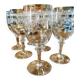 Set of 9 crystal glasses from the Napoleon III period