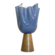 Contemporary Milky-Blue Murano Style Glass Table Lamp