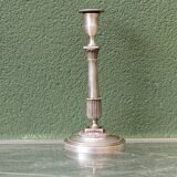 Silver-plated candlestick, late 19th century.