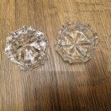 Vintage crystal salt cellars France