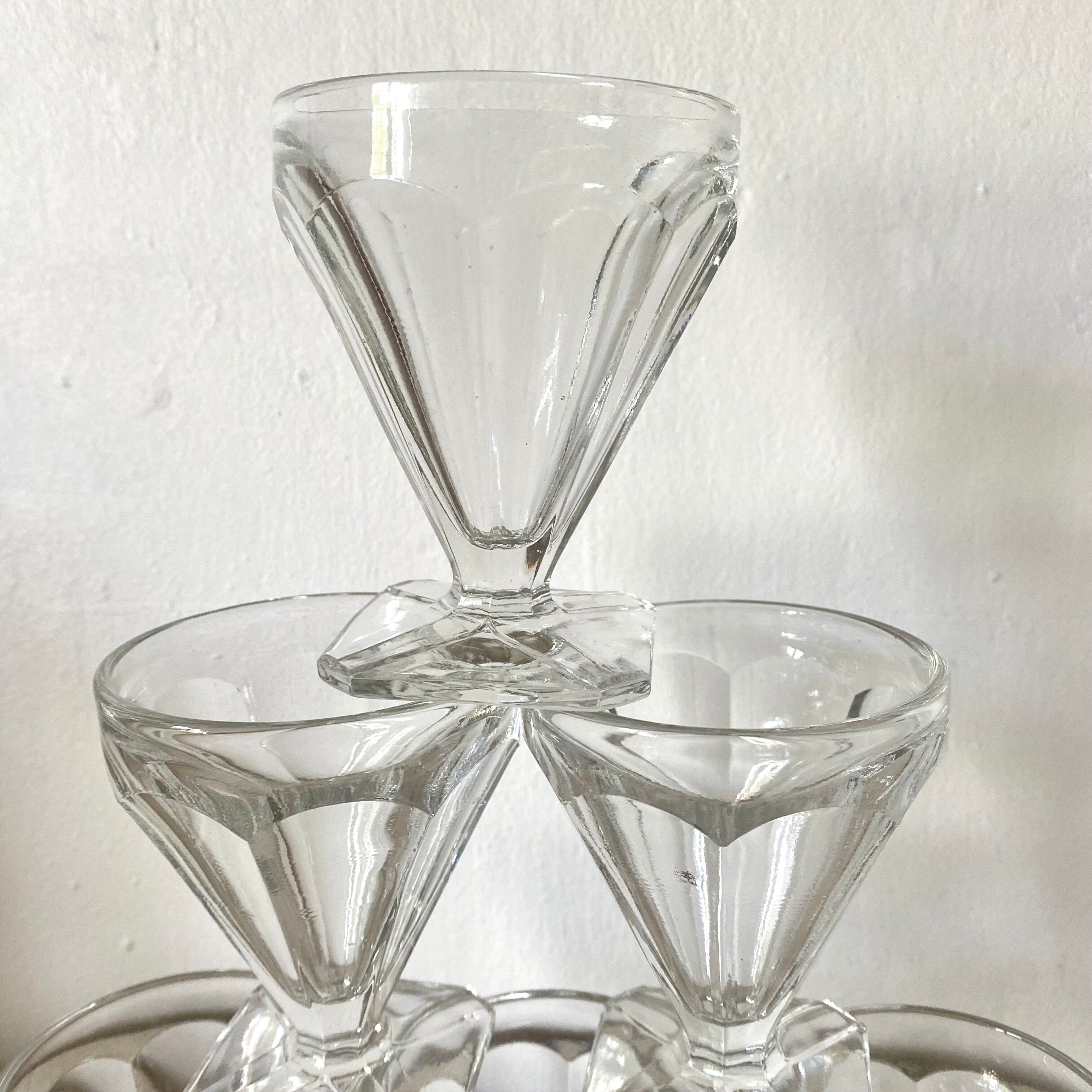 Vintage stemmed glasses