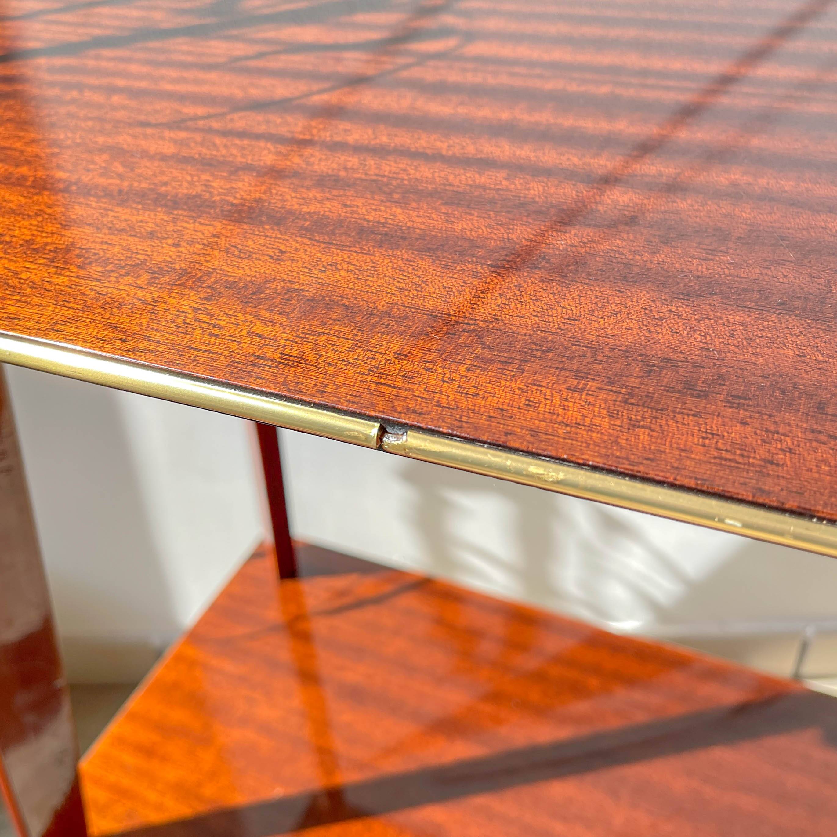 Vintage Formica trolley on wheels from the 1960s