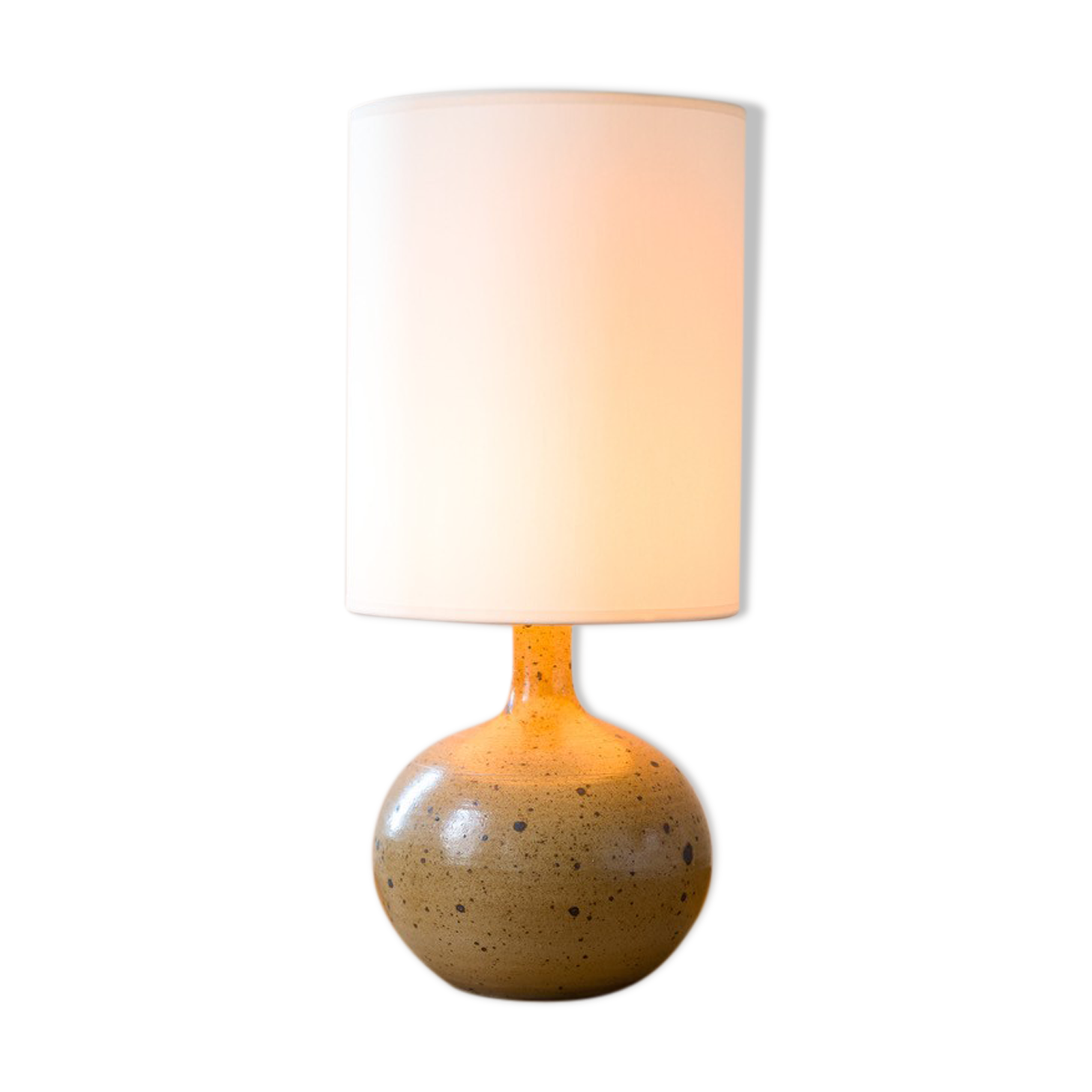 Vintage stoneware lamp