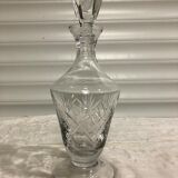 Chiseled crystal vintage wine decanter
