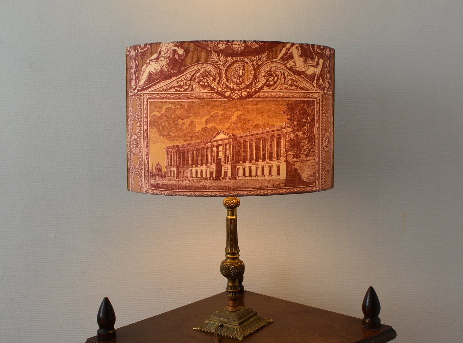 Abat-jours toile de Jouy motif "Monuments de Paris"