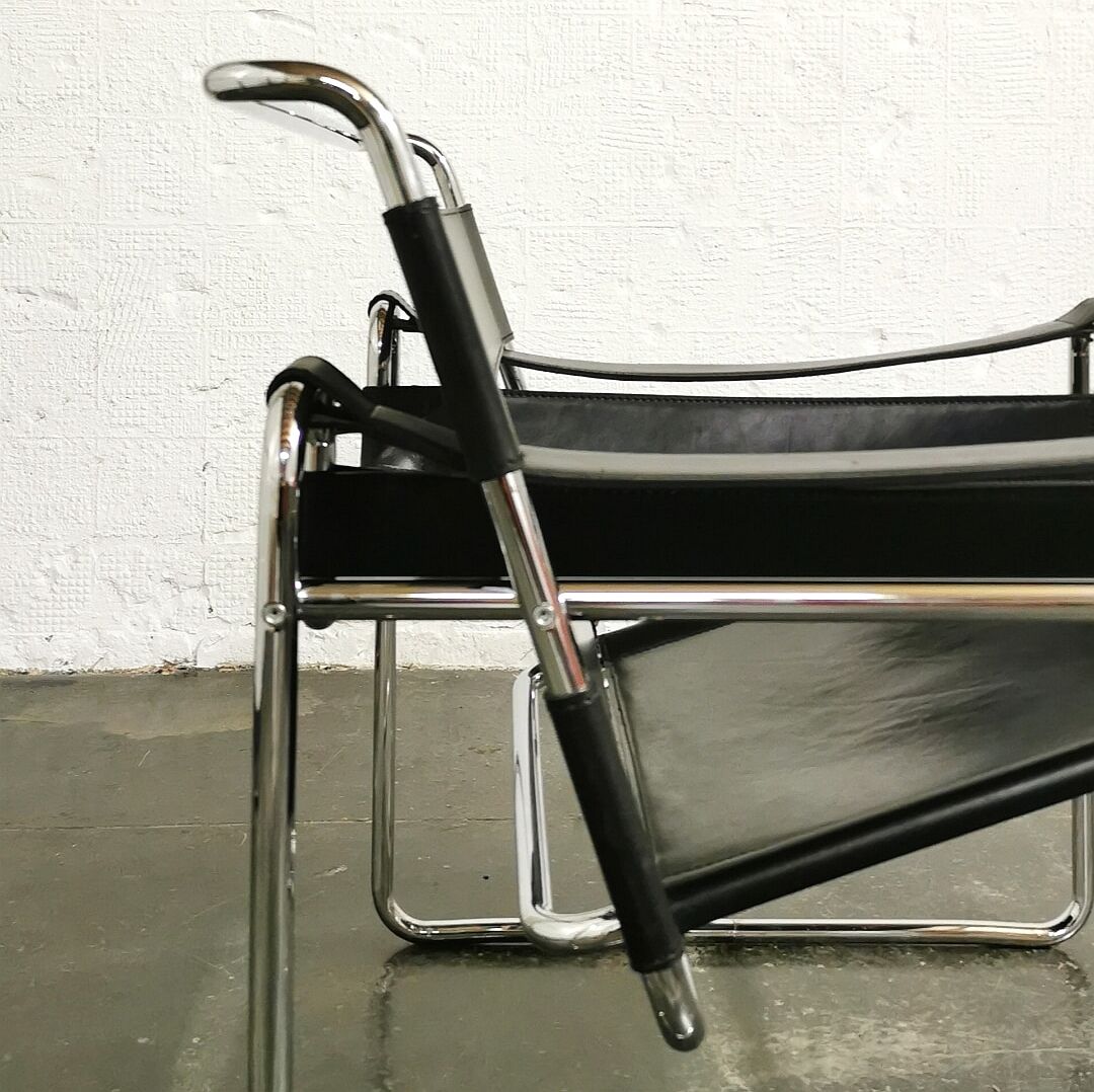 Armchair Wassily by Marcel Breuer, Habitat, 1970
