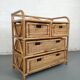 Chest of drawers 4 rattan drawers