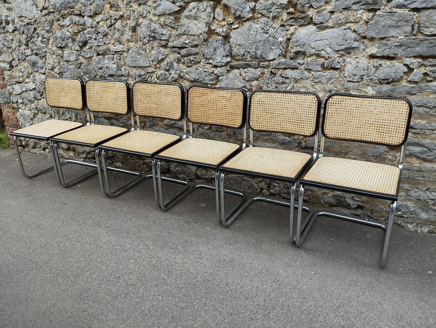 Cesca B32 Marcel Breuer chairs made in italy