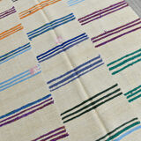 5x10 neutral textured vintage hemp rug, 168x304cm
