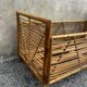 Lit enfant vintage en rotin et bambou – années 70