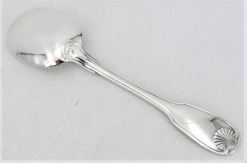 Christofle Vendome model 6 spoons, ice scoops, in silver-plated metal, 12.7 cm