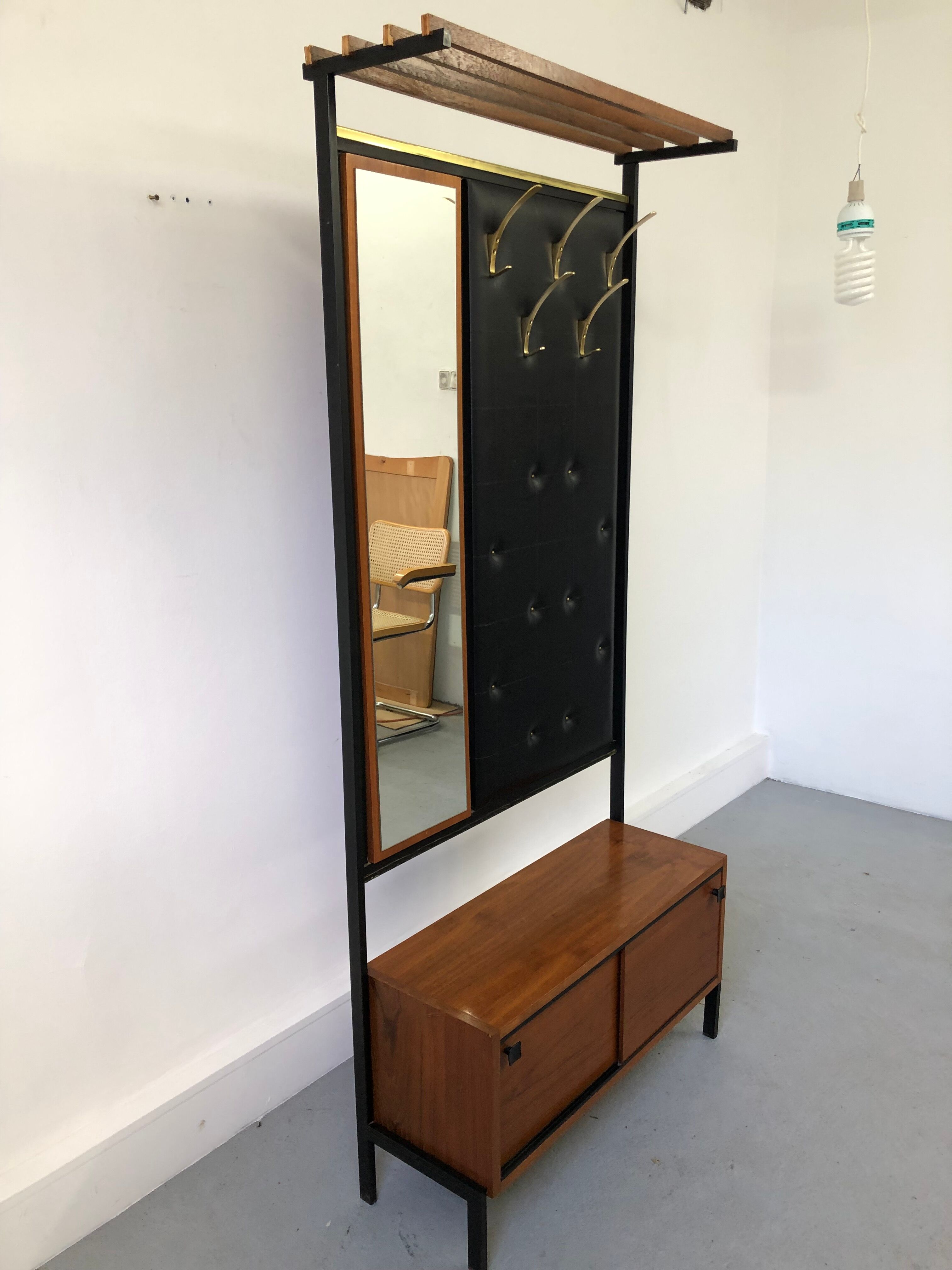 Vintage wardrobe,mirror, 1970 s