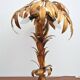 Gilded table lamp made of palm wood by Hans Kögl, 1970s
