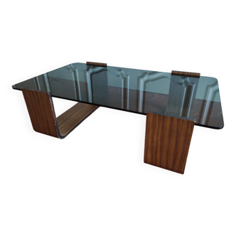 Roche Bobois 70 rosewood coffee table