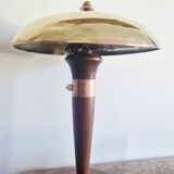 Art Deco style articulated lamp - Wood and brass - 1930s period