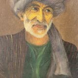 Tableau Orientaliste Portrait Huile Sur Toile