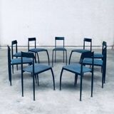 Postmodern Lolly Dining Chair Set from Fly Line, Italy, 1980s, Set of 9