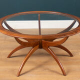 G plan astro spider teak & glass coffee table 1960