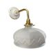 Applique vintage en opaline blanche